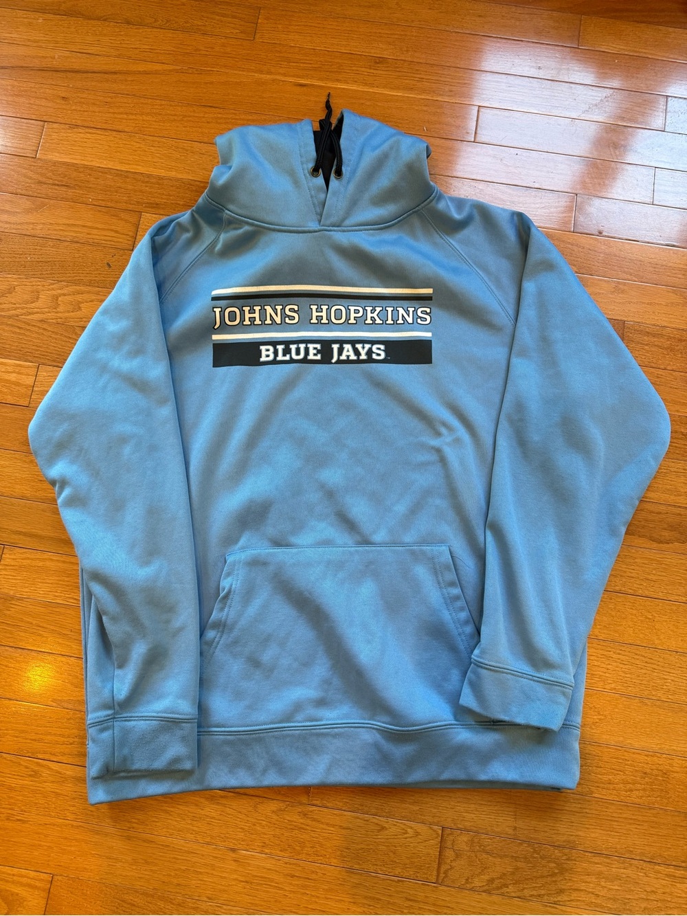 John’s Hopkins Blue Jays Men's Light Blue Pullover Hoodie size XL